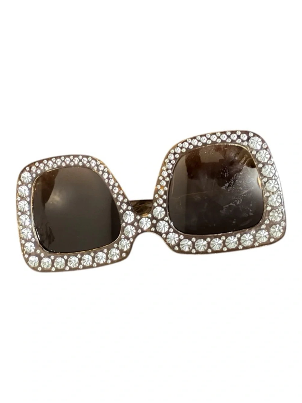 Crystal Square Sunglasses - Women's Black